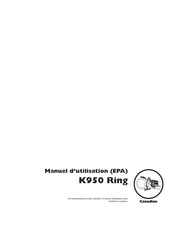 Husqvarna K950 Ring Manuel D'utilisation