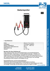 SW-Stahl 34035L Mode D'emploi