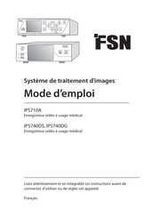 FSN IPS740DS Mode D'emploi