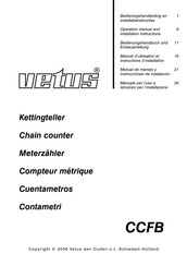 Vetus CCFB Manuel D'utilisation Et Instructions D'installation