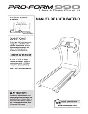 ICON Health & Fitness Pro-Form 990 Manuel De L'utilisateur