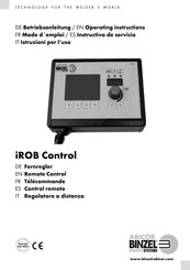 Abicor Binzel iROB Control Mode D'emploi