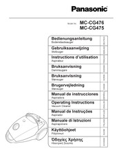 Panasonic MC-CG475K Instructions D'utilisation