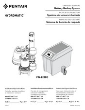 Pentair HYDROMATIC FG-2200C Notice D'utilisation