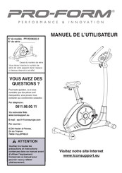 Pro-Form PFIVEX86322.0 Manuel De L'utilisateur