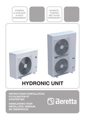 Beretta HYDRONIC UNIT Série Instructions D'installation, D'utilisation Et D'entretien