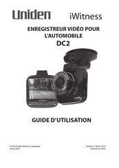 Uniden iWitness DC2 Guide D'utilisation