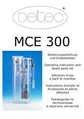 Deltec MCE 300 Mode D'emploi Et Pièces Détachées