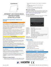 Garmin GPSMAP 8X17 Instructions D'installation