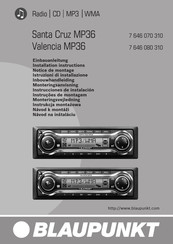 Blaupunkt Valencia MP36 Notice De Montage