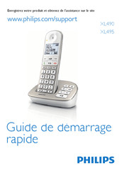 Philips XL490 Guide De Démarrage Rapide