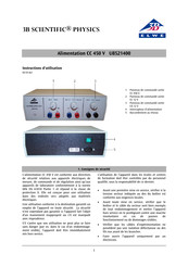 3B SCIENTIFIC PHYSICS U8521400 Instructions D'utilisation