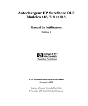 HP SureStore DLT 418 Manuel De L'utilisateur