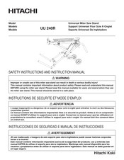 Hitachi UU 240R Instructions De Sécurité Et Mode D'emploi