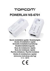 Topcom POWERLAN NS-6701 Guide D'installation Rapide