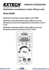 Extech Instruments EX360 Série Manuel D'utilisation