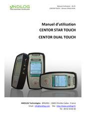 ANDILOG CENTOR STAR TOUCH Manuel D'utilisation