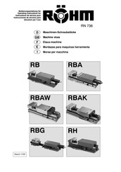 Rohm RBAK Instructions De Service