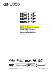 Kenwood DNX7210BT Guide De Démarrage Rapide