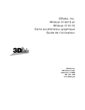 3Dlabs Wildcat III 6210 Guide De L'utilisateur