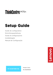 Lenovo ThinkCentre M75n Guide De Configuration