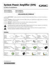 QSC SPA4-60 Guide D'installation