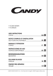 Candy FCXE818XWIFI Notice D'emploi Et D'installation