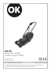 OK. GM-931 Mode D'emploi Original