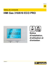 REMEHA HMI Gas 310/610 ECO PRO Notice D'installation, D'utilisation Et D'entretien