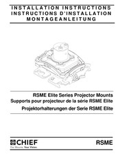 CHIEF RSME Elite Série Instructions D'installation
