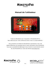 Easypix MonsterPad Manuel De L'utilisateur