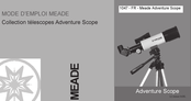 Meade Adventure Scope Série Mode D'emploi