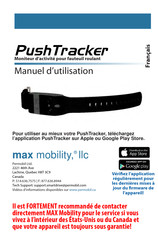 Permobil max mobility PushTracker Manuel D'utilisation