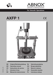 ABNOX AXFP1-S10 Instructions De Service