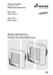 Maico ECA 100 KF Instructions De Montage Et Mode D'emploi