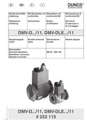 Dungs DMV-DLE/11 Série Notice D'utilisation