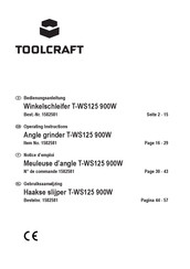 TOOLCRAFT T-WS125 900W Notice D'emploi