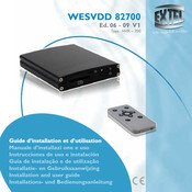 Extel WESVDD 82700 Guide D'installation Et D'utilisation