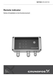 Grundfos Remote indicator Notice D'installation Et De Fonctionnement