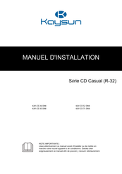 Frigicoll Kaysun Casual CD Série Manuel D'utilisation