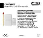 Abus FUMK50020W Instructions D'installation