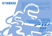 Yamaha Motor PW 50 A1 2010 Manuel Du Propriétaire