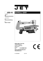 Jet JSS-16 Mode D'emploi