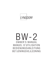 Lyngdorf BW-2 Manuel D'utilisation