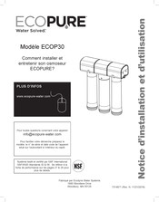 Ecodyne Water Systems ECOPURE ECOP30 Notice D'installation Et D'utilisation