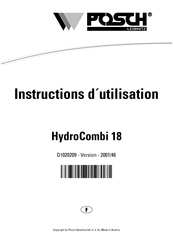 Posch HydroCombi 18 Instructions D'utilisation