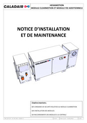 Caladair HEXAMOTION Notice D'installation Et De Maintenance