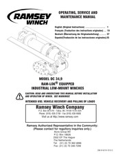 RAMSEY WINCH DC 34,9 Traduction Des Instructions Originales