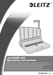 Esselte LEITZ wireBIND 300 Guide D'utilisation