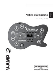 Behringer V-AMP 2 Notice D'utilisation